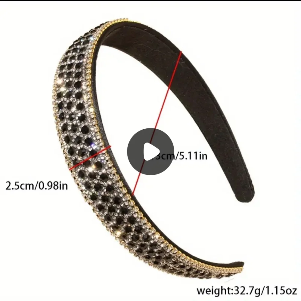 Korean Dongdaemun Rhinestone-Inlaid Hairband NEW